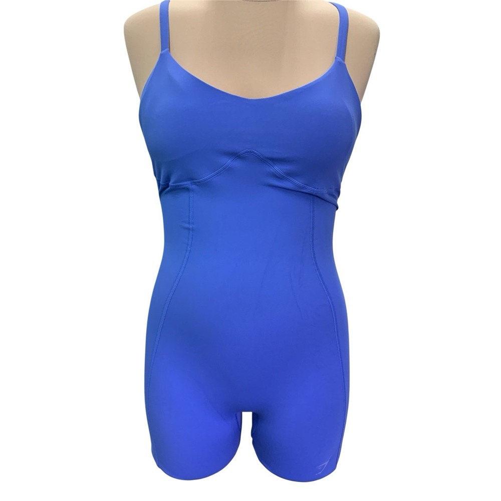 Gymshark Women's  Body Fit Libby X GS  All In One Bodysuit Blue Size Small NWTS